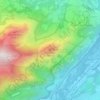 Mappa topografica Pic d'Alian, altitudine, rilievo