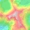 Mappa topografica Mount Burwell, altitudine, rilievo