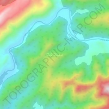 Mappa topografica Khohi Kaman, altitudine, rilievo