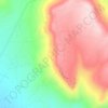 Mappa topografica La Muela, altitudine, rilievo