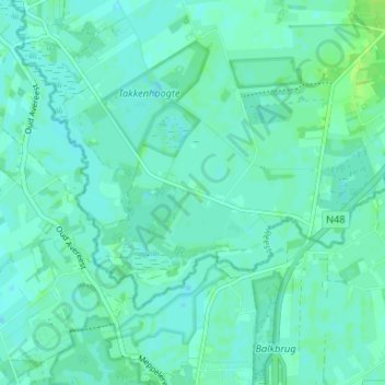 Mappa topografica Wildenberg, altitudine, rilievo