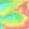 Mappa topografica Flaine, altitudine, rilievo