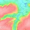 Mappa topografica Le Rollet, altitudine, rilievo