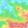 Mappa topografica Os Pontigos, altitudine, rilievo