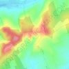 Mappa topografica Les Coulomiers, altitudine, rilievo