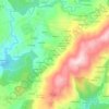 Mappa topografica A Pedreira, altitudine, rilievo