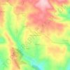 Mappa topografica Fontes de Transbaceiro, altitudine, rilievo