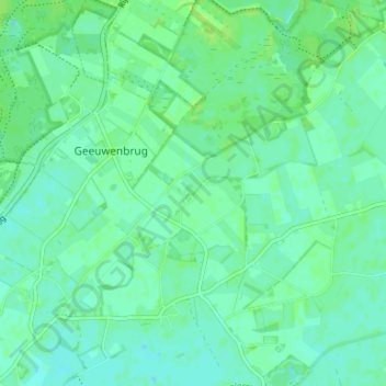Mappa topografica Boterveen, altitudine, rilievo