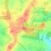 Mappa topografica La borne des quatre seigneuries, altitudine, rilievo