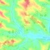 Mappa topografica Boudy, altitudine, rilievo