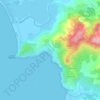 Mappa topografica Tiuccia, altitudine, rilievo