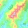 Mappa topografica Serra do Mendanha, altitudine, rilievo