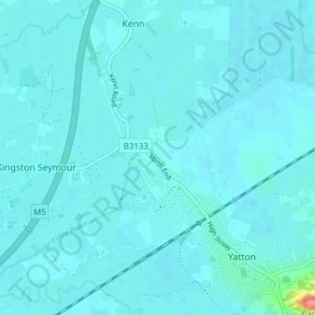 Mappa topografica North End, altitudine, rilievo