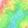 Mappa topografica Le Verney, altitudine, rilievo
