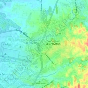 Mappa topografica Dothémare, altitudine, rilievo