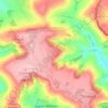 Mappa topografica Upper Langridge, altitudine, rilievo