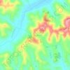 Mappa topografica Cuccaro Monferrato, altitudine, rilievo