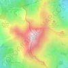 Mappa topografica Mont de Grange, altitudine, rilievo