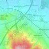 Mappa topografica Bantorf, altitudine, rilievo