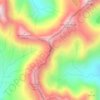 Mappa topografica Kendall Katwalk, altitudine, rilievo