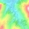 Mappa topografica La Léchère Dessous, altitudine, rilievo