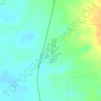 Mappa topografica Varela, altitudine, rilievo