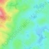 Mappa topografica Laragh, altitudine, rilievo