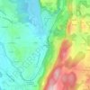 Mappa topografica Le Bert, altitudine, rilievo