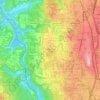 Mappa topografica Sagamore Hills, altitudine, rilievo