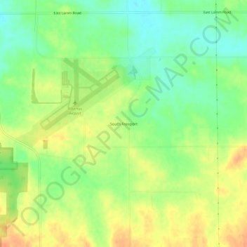 Mappa topografica South Freeport, altitudine, rilievo