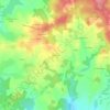 Mappa topografica Banèche, altitudine, rilievo