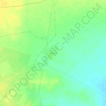 Mappa topografica Arang, altitudine, rilievo