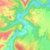 Mappa topografica Lanau, altitudine, rilievo