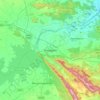 Mappa topografica Hosapete, altitudine, rilievo