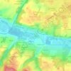 Mappa topografica Le Château, altitudine, rilievo
