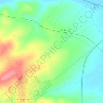 Mappa topografica La Cañada, altitudine, rilievo