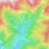 Mappa topografica Granges de la Pia, altitudine, rilievo