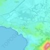 Mappa topografica Village du Pradet, altitudine, rilievo