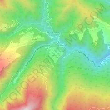Mappa topografica Nerito, altitudine, rilievo