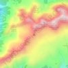 Mappa topografica Passo delle Selle, altitudine, rilievo