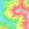 Mappa topografica Monchio, altitudine, rilievo