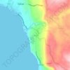 Mappa topografica Cawag, altitudine, rilievo