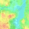 Mappa topografica Sunrise Ridge, altitudine, rilievo