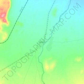 Mappa topografica Mesillas, altitudine, rilievo