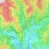 Mappa topografica Gallinea, altitudine, rilievo
