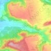 Mappa topografica Gößlingen, altitudine, rilievo