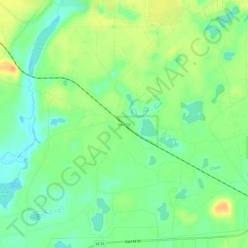 Mappa topografica Swanzy, altitudine, rilievo
