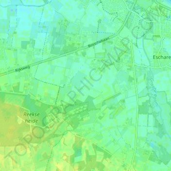 Mappa topografica Driehuis, altitudine, rilievo