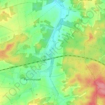 Mappa topografica Tangsehl, altitudine, rilievo