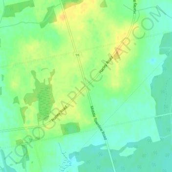 Mappa topografica Harley, altitudine, rilievo